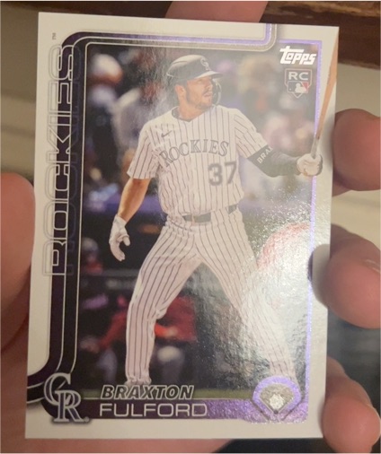 2025 Topps Update Series #US123 Braxton Fulford — front