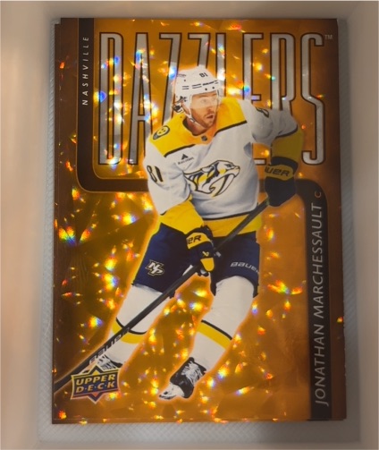 2025-26 Upper Deck Series 1 Dazzlers Orange #DZ-3 Jonathan Marchessault — front