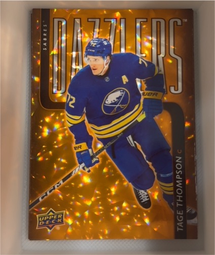 2025-26 Upper Deck Series 1 Dazzlers #DZ-15 Tage Thompson — front