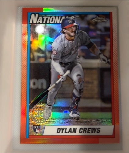 2025 Topps Chrome 1990 #90CB-16 Dylan Crews — front