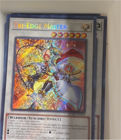 2008 Yu-Gi-Oh! BLMR-EN008 Tri-Edge Master — front