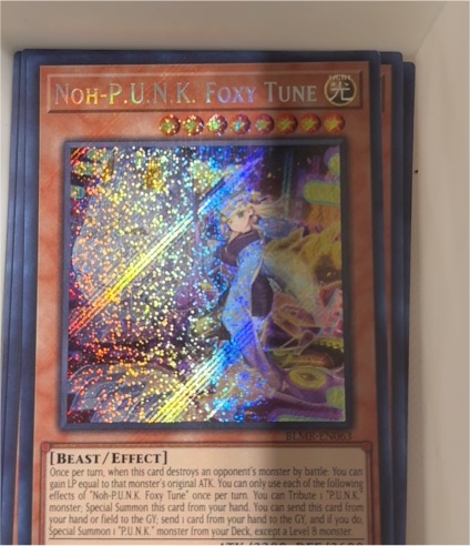 2021 Yugioh BLVO-EN034 Noh-P.U.N.K. Foxy Tune — front