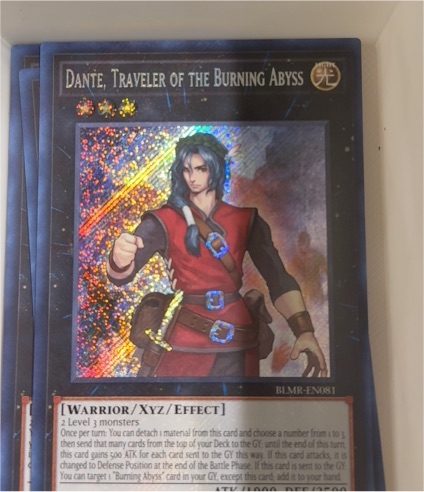 Yu-Gi-Oh! BLMR-EN081 Dante, Traveler of the Burning Abyss — front