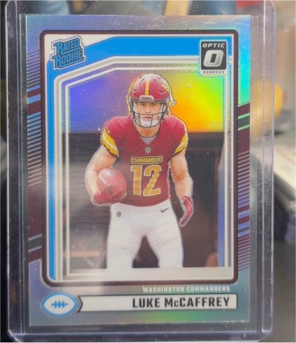 2024 Donruss Optic #302 Luke McCaffrey — front