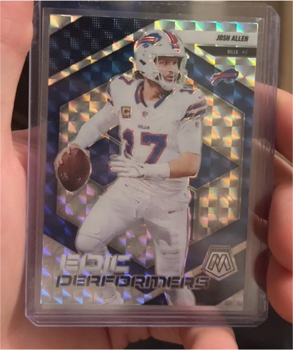 2025 Panini Mosaic #9 Josh Allen Epic Performers — front