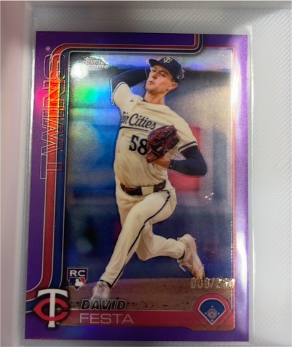 2025 Topps Chrome #156 David Festa — front