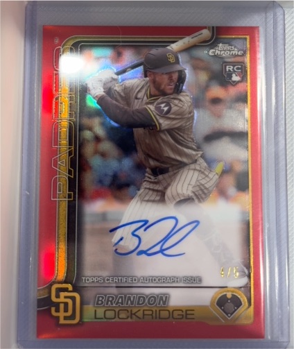 2025 Topps Chrome #RA-BLO Brandon Lockridge Rookie Autographs — front