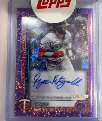 2025 Topps Chrome Update #RA-RF Ryan Fitzgerald — front