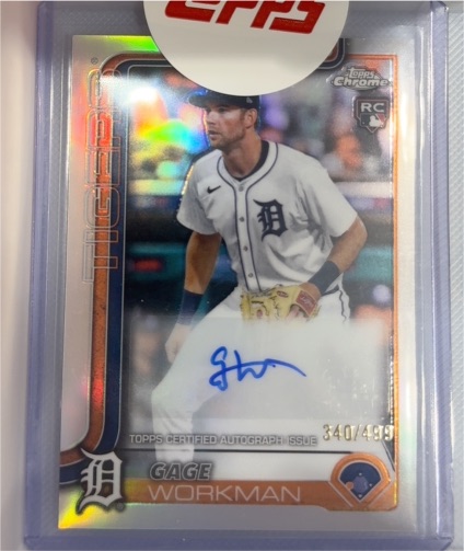 2025 Topps Chrome Update #340 Gage Workman — front