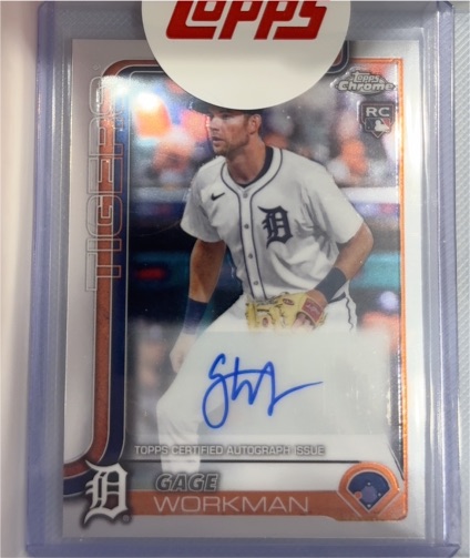 2025 Topps Chrome Update # Gage Workman — front