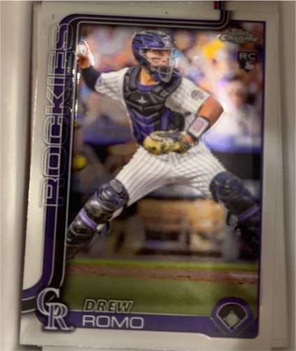2025 Topps Chrome #124 Drew Romo — front