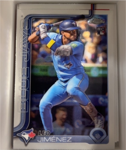2025 Topps Chrome #276 Leo Jiménez — front