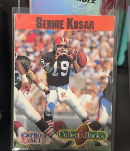 1990 Pro Set Collect-A-Books #5 Bernie Kosar — front