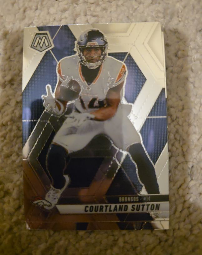 2025 Panini Mosaic Football #64 Courtland Sutton — front