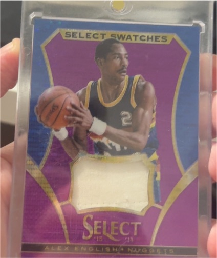 2013-14 Panini Select Select Swatches Alex English #/99 Denver Nuggets — front