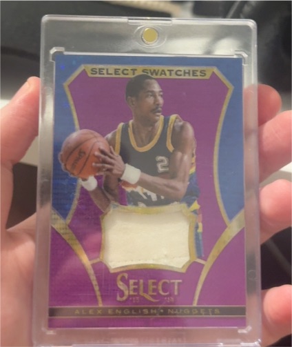 2013-14 Panini Select Select Swatches Alex English — front