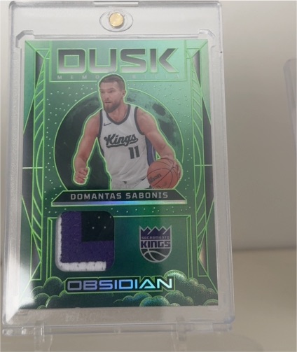 2024-25 Panini Obsidian Dusk #DM-SAB Domantas Sabonis — front