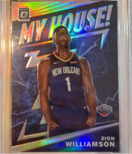 2019-20 Panini Donruss Optic #15 Zion Williamson My House! — front