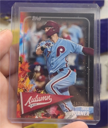 2024 Topps Update #AT-47 Trea Turner Autumn Tales — front