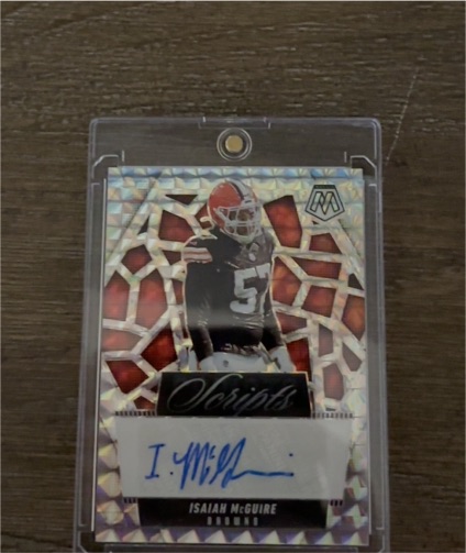 2025 Panini Mosaic Scripts #SCR-AMG Isaiah McGuire — front