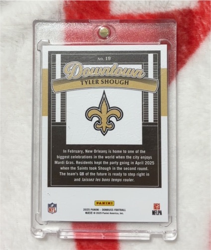 2025 Panini Donruss Downtown #19 Tyler Shough — front