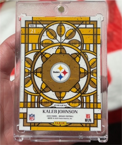 2025 Panini Mosaic Football #21 Kaleb Johnson — front