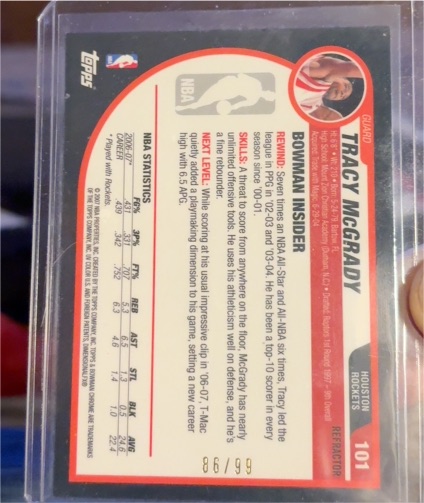 2003-04 Topps #101 Tracy McGrady — front