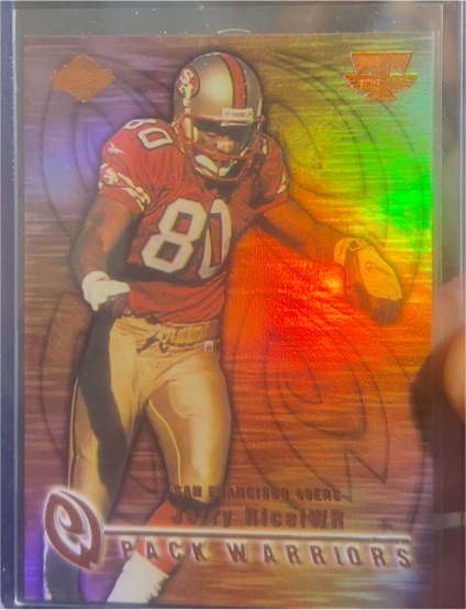 1999 Collector's Edge Triumph Pack Warriors #PW14 Jerry Rice — front