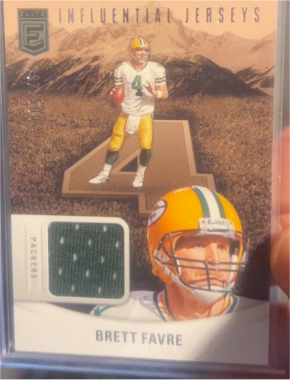 2024 Panini Donruss Elite Influential Jerseys #IJS-BF Brett Favre — front
