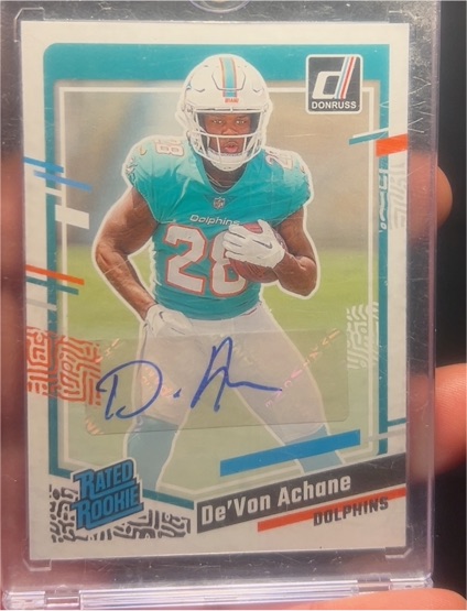 2023 Donruss #365 De'Von Achane — front