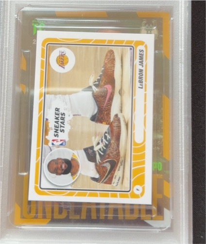 2023-24 Panini NBA Sticker Collection Sneaker Stars #44 LeBron James — front