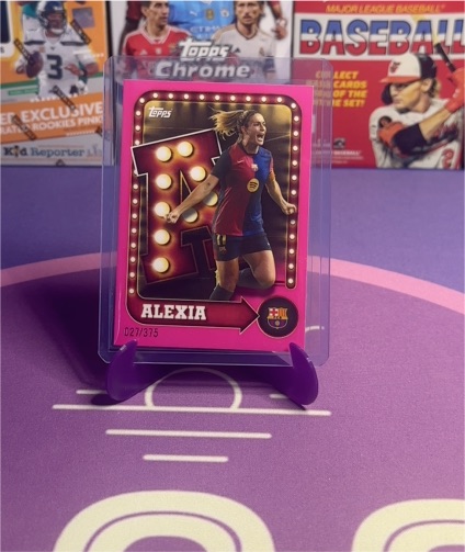 2025-26 Topps FC Barcelona Collector Tin #27 Alexia — front