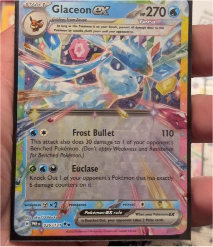2025 Pokémon SV: Prismatic Evolutions #026 Glaceon ex — front