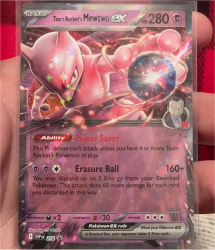 2023 Pokémon SV: Scarlet & Violet Promo #216 Team Rocket's Mewtwo ex — front