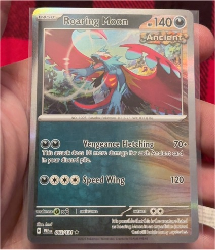 2025 Pokémon Prismatic Evolutions #065 Roaring Moon — front