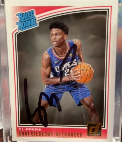 2018-19 Donruss #162 Shai Gilgeous-Alexander — front