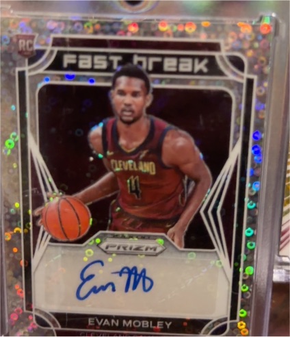 2021-22 Panini Prizm Fast Break #FB-EMO Evan Mobley — front