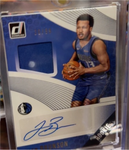 2018-19 Donruss Rookie Material Signatures #RMS-JBS Jalen Brunson — front