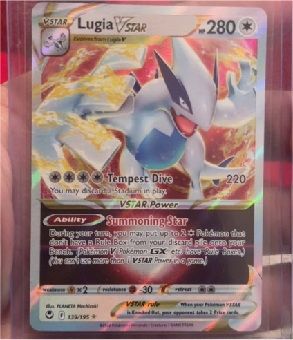 2023 Pokémon Silver Tempest #139 Lugia VSTAR — front
