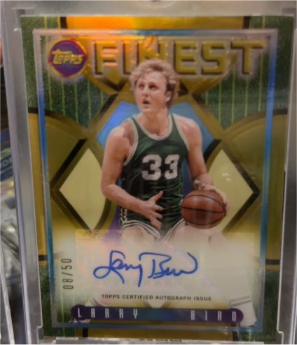 2023-24 Topps Finest Flashback Autograph #FLA-LB Larry Bird — front