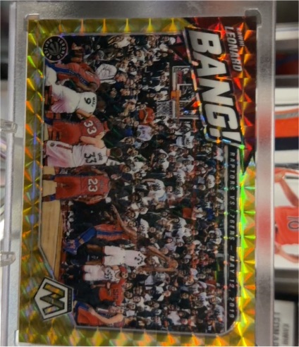 2020-21 Panini Mosaic Bang! Leonard Toronto Raptors — front