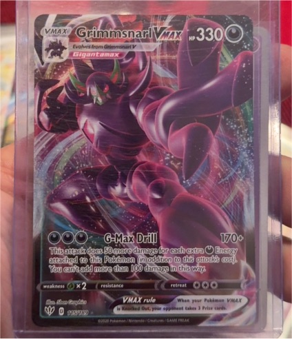 2020 Pokémon SWSH03 Darkness Ablaze #115 Grimmsnarl VMAX — front