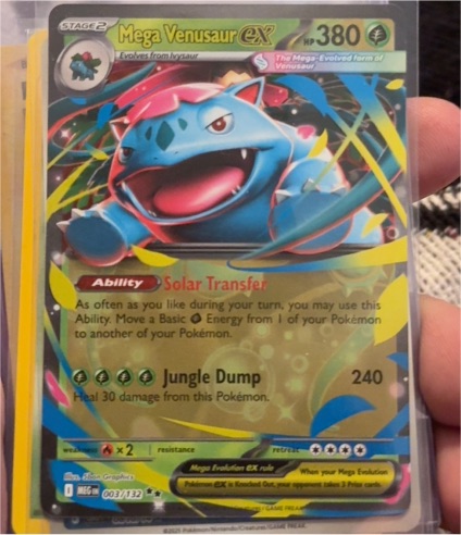 2025 Pokémon TCG ME01: Mega Evolution #003 Mega Venusaur EX — front