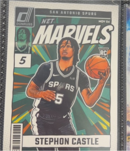 2024-25 Donruss #23 Stephon Castle Net Marvels Rookie — front