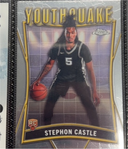 2024-25 Topps Chrome #YQ-3 Stephon Castle Youthquake — front