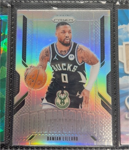 2024-25 Panini Prizm #1 Damian Lillard Dominance Silver Prizm — front