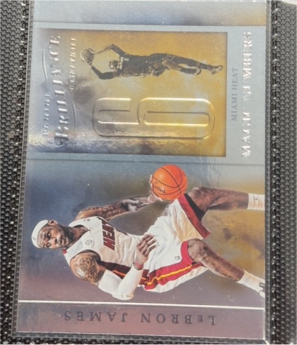 2012 Panini Brilliance Magic Numbers #12 LeBron James — front