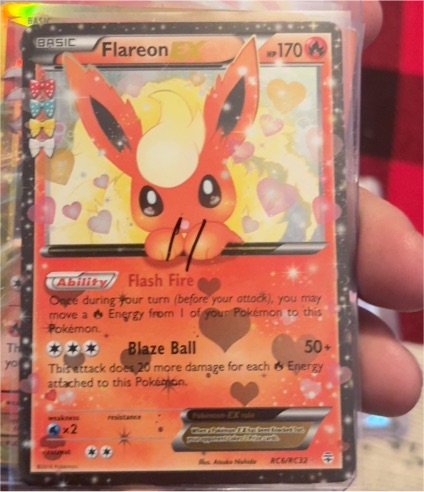 2016 Pokemon Generations Radiant Collection #RC32 Flareon EX — front