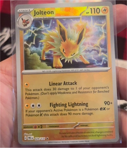 2025 Pokémon TCG Prismatic Evolutions #029 Jolteon — front