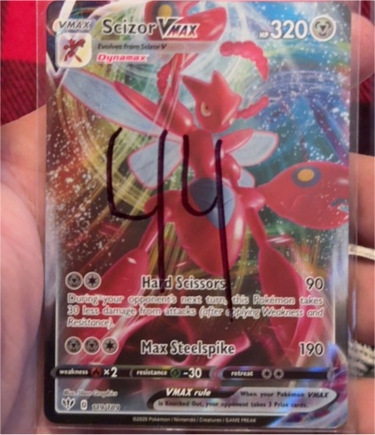 2020 Pokemon TCG Darkness Ablaze #119 Scizor VMAX — front